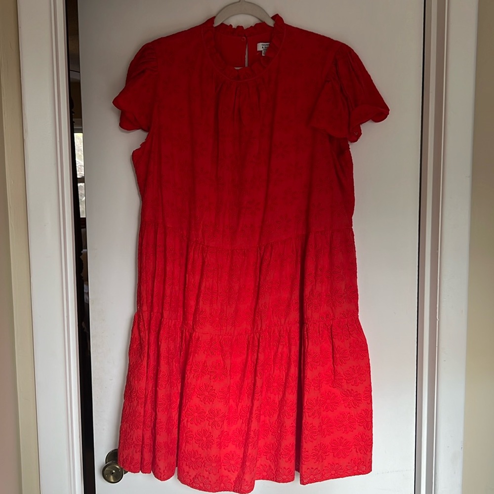 Crown & Ivy red dress 2X Never worn